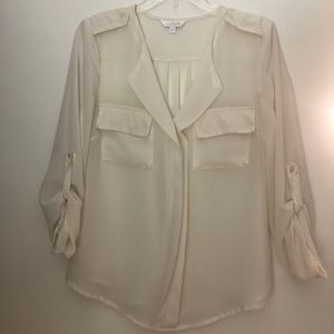 Charming Charlie sheer blouse in excellent condition! Size Small.